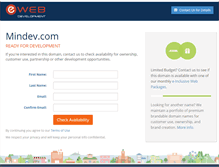 Tablet Screenshot of mindev.com